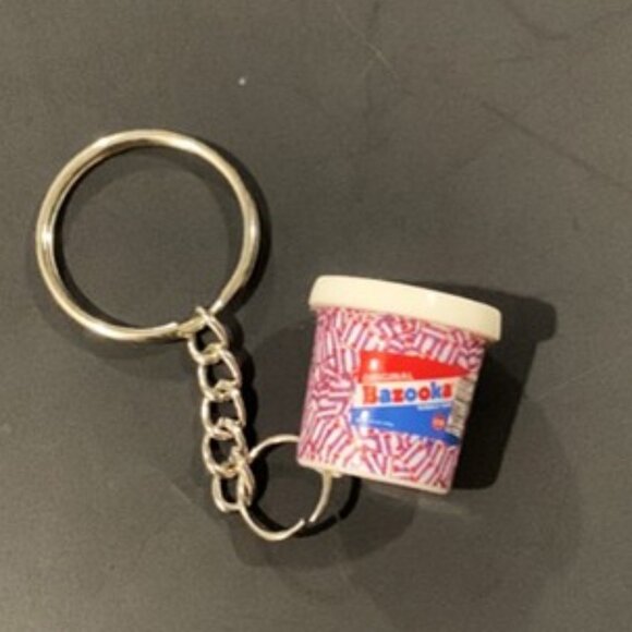 Bazooka Bubblegum Tub Keychain – Pop of Nostalgia - Picture 3 of 8